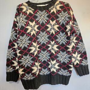Vintage Braemer Faire Isle Sweater, Size Medium